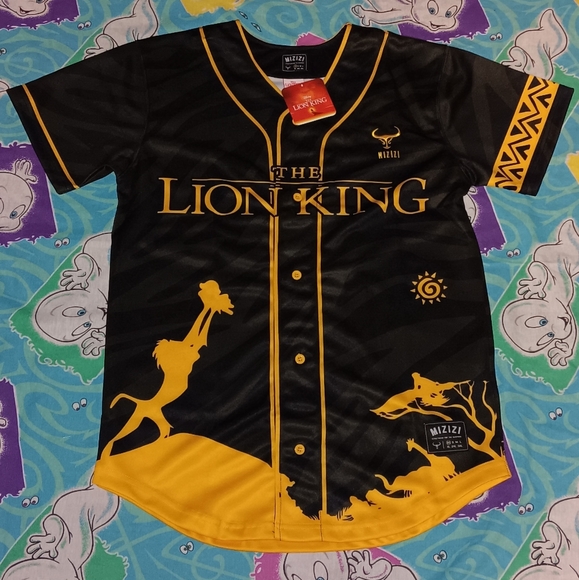 Disney Other - New Mizizi Disney The Lion King 1994 Baseball Jersey Shirt